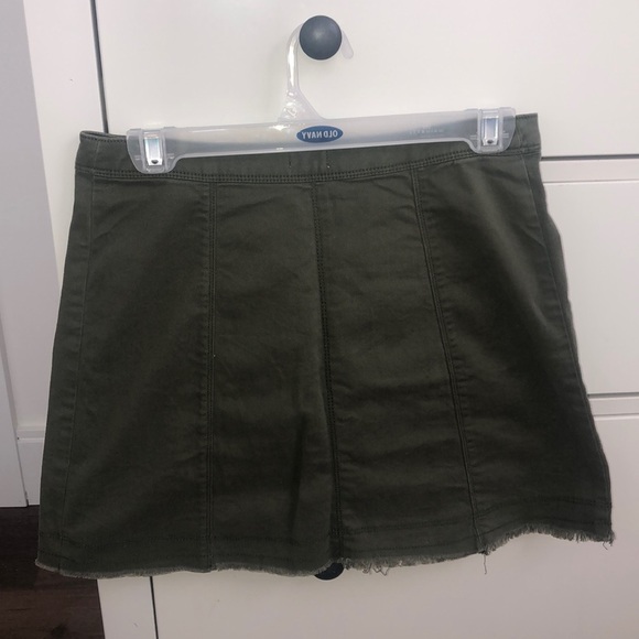 Twill A-Line Zip Up Hollister Skirt - Picture 3 of 3